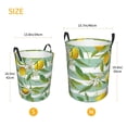 thumbnail image 3 of Rateoe Lemon Pattern Round Laundry Hamper Basket, Tall Hamper Basket for Blanket Storage, Nursery Clothes Hamper for Laundry in Bedroom and College Dorm-Small, 3 of 6