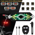 thumbnail image 2 of CUITING Bike Turn Signals  5-in-1 Smart Bright Bike Tail Light with Turn Signal  100 Lumens USB Rechargeable LED Rear Bike Light, 2 of 8