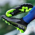 thumbnail image 3 of Yiomxhi High-Top Soccer Cleats for Men Adult Younth Lightweight Football Shoes with Ankle Support, Breathable Outdoor Turf Cleats for Training and Matches, Long Studs and Short Studs, 3 of 7