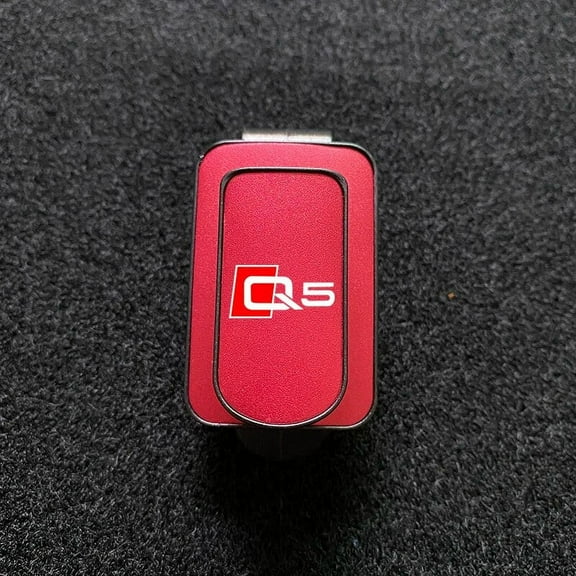 Car Glasses Holder Sun Visor Leather Metal Sunglasses Holder Luxury Auto Universal Accessories for Audi Q5