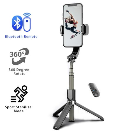 3-in-1 Extendable Selfie Stick Tripod L08 Gimbal Stabilizer Bluetooth ...