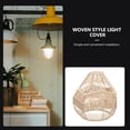 thumbnail image 2 of FUTUREORYY Rustic Lamp Shade Woven Style Light Cover Paper String 1Set for Home Decoration, 2 of 4