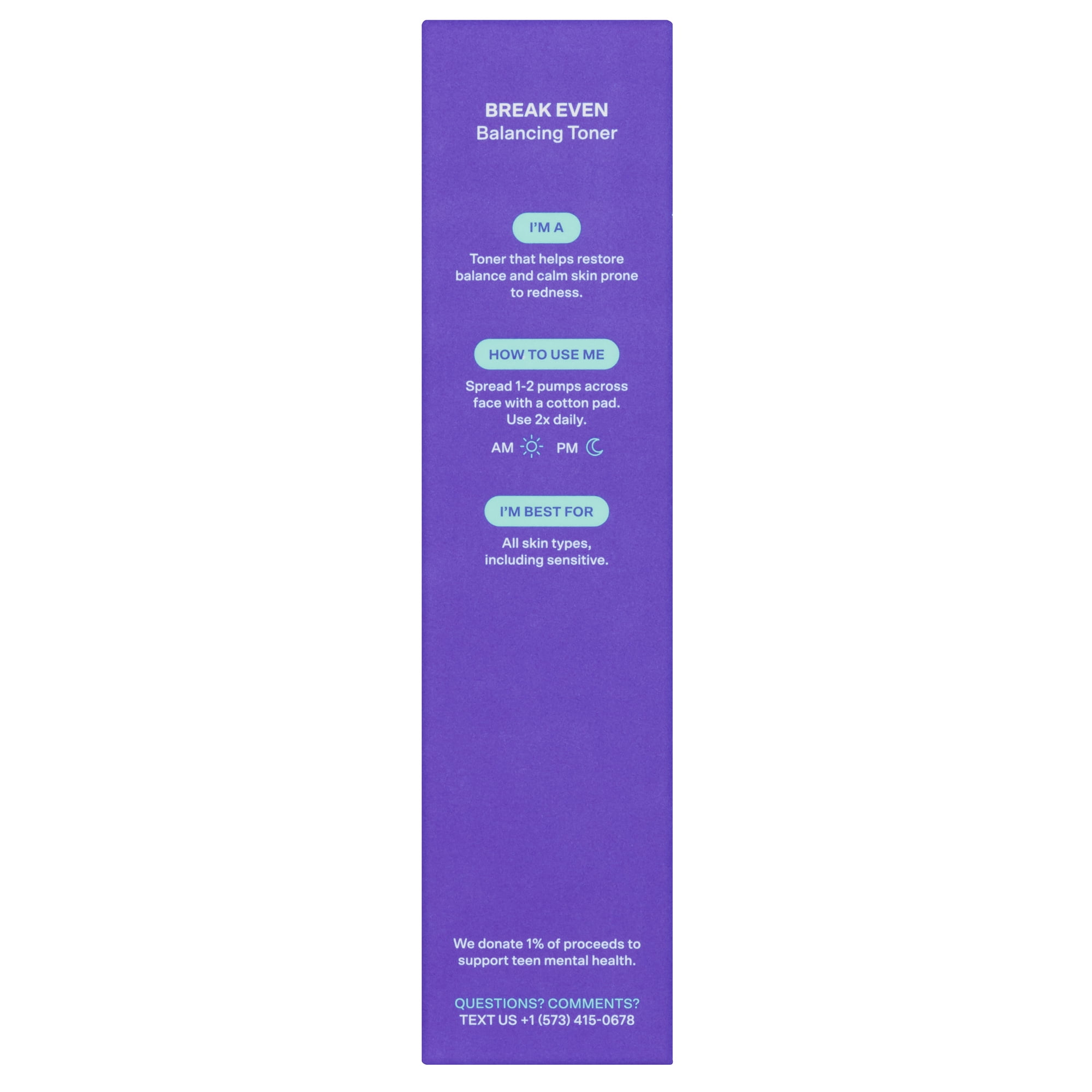  Bubble Skincare Break Even pH Balancing Toner for Oily Skin -  Niacinamide + Green Tea Toner - Soothe Skin and Promote Even Texture  Through Plant-Based, Exfoliating Skincare (100ml) : Beauty
