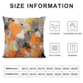 thumbnail image 5 of Creowell  Orange and Grey Paint Splatter Throw Pillow Cover Soft Cozy Decorative Throw Pillowcases Cushion Case for Home Decor Living Room Bed Couch Car Covers, 5 of 5