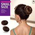 thumbnail image 6 of TUWAFE Donut Hair Bun Maker 7 Pieces, Ring Style Bun Maker Set with Hair Bun Makers (1 extra-large, 2 large, 2 medium and 2 small), 5 Hair Elastic Bands, 20 Hair Pins, Dark Brown, 6 of 7