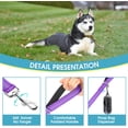 thumbnail image 4 of BAAPET Two Handle Dog Leash, Dual Soft Padded Handles with Traffic Control Handle Leash for Small Medium or Large Dogs (3/4'' x 5 FT, Purple), 4 of 7