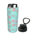 thumbnail image 2 of Lsque Colorful Sweet Donuts Pattern Water Bottle,18oz Sports Insulated Kettle for Cycling Gym Basketball Outdoor, Suitable as a Present, 2 of 7