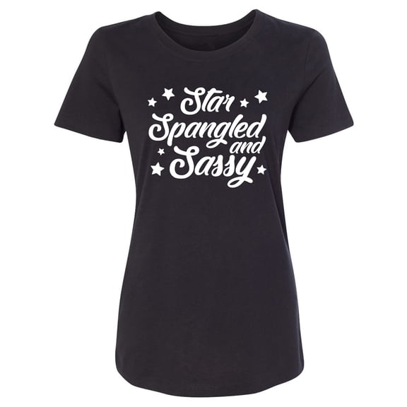 Star Spangled And Sassy Womens crewneck tee