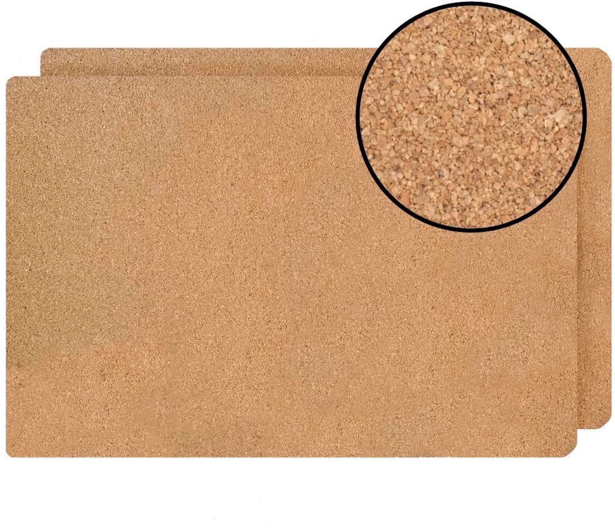 Dainty Home Marble Cork Foil Printed Marble Granite Designed Thick Cork Textured 12" x 18" Rectangular Placemat Set of 4 in Black And Rose Gold