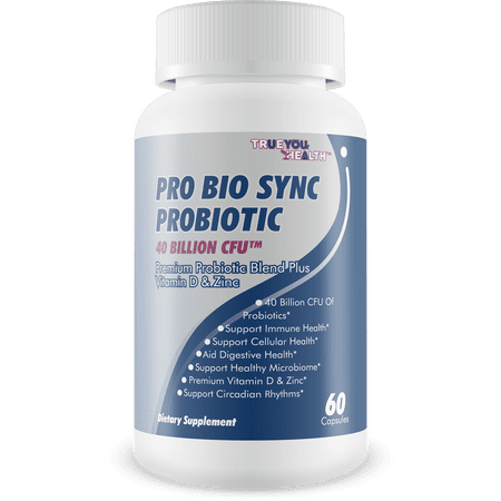 Pro Bio Sync Probiotic 40 Billion CFU - Intestinal Cleansing Premium Probiotic Supplement with Immune Support - Help Improve Gut Microbiome - Natural Defensa Probiotic 40 Billion With Prebiotic