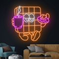 thumbnail image 3 of Handmadetneonsign Waffle Drink Coffee Neon Sign, Waffle Led Sign, Waffle Led Light, Baking Baker, 3 of 5