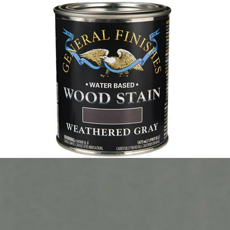 General Finishes Water Based Wood Stain, Weathered Gray,