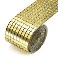 thumbnail image 1 of 1464 Pieces Self-adhesive Mosaic Tiles Golden Square Glass Mirror Diy Craft Decoration Mosaic Tile Mirror Banmo, 1 of 5
