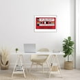 thumbnail image 2 of With The Right Music Vintage Cassette Inspirational Graphic Art White Framed Art Print Wall Art, 2 of 7