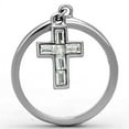 thumbnail image 2 of High polished (no plating) Stainless Steel Ring with AAA Grade CZ in Clear for Women Clear Stone Color Style TK1438 Size 8, 2 of 3
