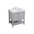 thumbnail image 4 of 30 inch Single Bathroom Vanity in Gray, 4 of 8