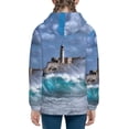 thumbnail image 6 of Kdxio Lighthouse in Havana Pattern Kids Boys Girls Zip Up Hoodie 3D Printed Hooded Sweatshirt Hoody Coat with Pocket 7-12 Y-Small, 6 of 6