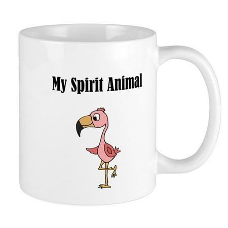 

CafePress - Funny Flamingo Spirit Animal Mugs - Ceramic Coffee Tea Novelty Mug Cup 11 oz