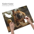 thumbnail image 2 of 500-Piece Wooden Jigsaw Puzzle for Adults - Running Bulldog BallssS Game , Fun & Relaxing Family Game, No-Dust Interlocking Pieces, Perfect Wall Decor & Holiday Gift, 2 of 7