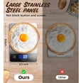 thumbnail image 2 of Myst Design NASA-Grade 33lb Digital Kitchen Scale, Precisely Measures Grams and Ounces for Ba and Coo, Waterof Tempered Glass (Bright Black), 2 of 6