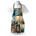 thumbnail image 3 of Italian Apron Designed Masks for Carnival of Venice Baroque Style Gondolas River Italy Landmark, Unisex Kitchen Bib Apron with Adjustable Neck for Cooking Baking Gardening, Multicolor, by Ambesonne, 3 of 3