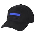 thumbnail image 2 of Rothco 16455 Thin Blue Line Low Profile Cap, 2 of 2