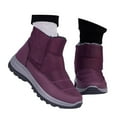 thumbnail image 3 of Xiaoxatg Women's Boots Couples Winter Warm Comfortable On Mid Top Boots for Men and Women 7 Purple, 3 of 9