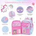 thumbnail image 2 of Mochila BYXEPA Princess Rainbows para niñas, escuela, 41 x 17 x 29 cm, 2 of 6