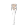thumbnail image 3 of ANGARA Natural 0.1 Ct. Diamond Fashion Ring in 14K White & Rose Gold for Women (Ring Size: 11), 3 of 10