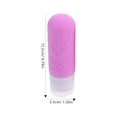 thumbnail image 2 of KALLORY 4Pcs Square Travel Bottles Silicone PP ABS 11.8X1.3X1.3in Compact Reusable for Men Women Business Use Camping, 2 of 8