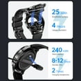 thumbnail image 4 of Inteprter Reloj deportivo con función Smartwatch, pantalla HD resistente al agua, llamadas Bluetooth de 1,39 pulgadas Electrónica piel negra negra, 4 of 6