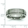 thumbnail image 3 of Titanium 6mm Satin Mens Wedding Ring Band Size 9.5, 3 of 6