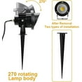 TRAHOO-LED Landscape Spotlights, 10W Outdoor Spotlights for Yard, 3000K ...
