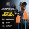 thumbnail image 2 of Plugfones Auriculares con tapones para los oídos básicos Auriculares híbridos con tapón para los oídos Clasificación de reducción de ruido de 27 dB Auriculares de protección auditiva compatibles con O, 2 of 5