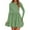 Light Green, variant on PRETTYGARDEN Fall Dresses for Women Casual Long Sleeve Bubble Cute Crew Neck A Line Mini Short Dress with Pockets