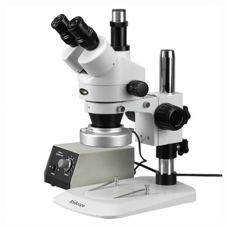 AmScope 7X-45X Trinocular Stereo Microscope with Aluminum 80-LED Ring Light New price history on PriceWatchPro