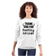 thumbnail image 3 of Thank God For Hunting Season Sport Unisex Plus Fleece Graphic Sweatshirt Brisco Brands 5X, 3 of 5