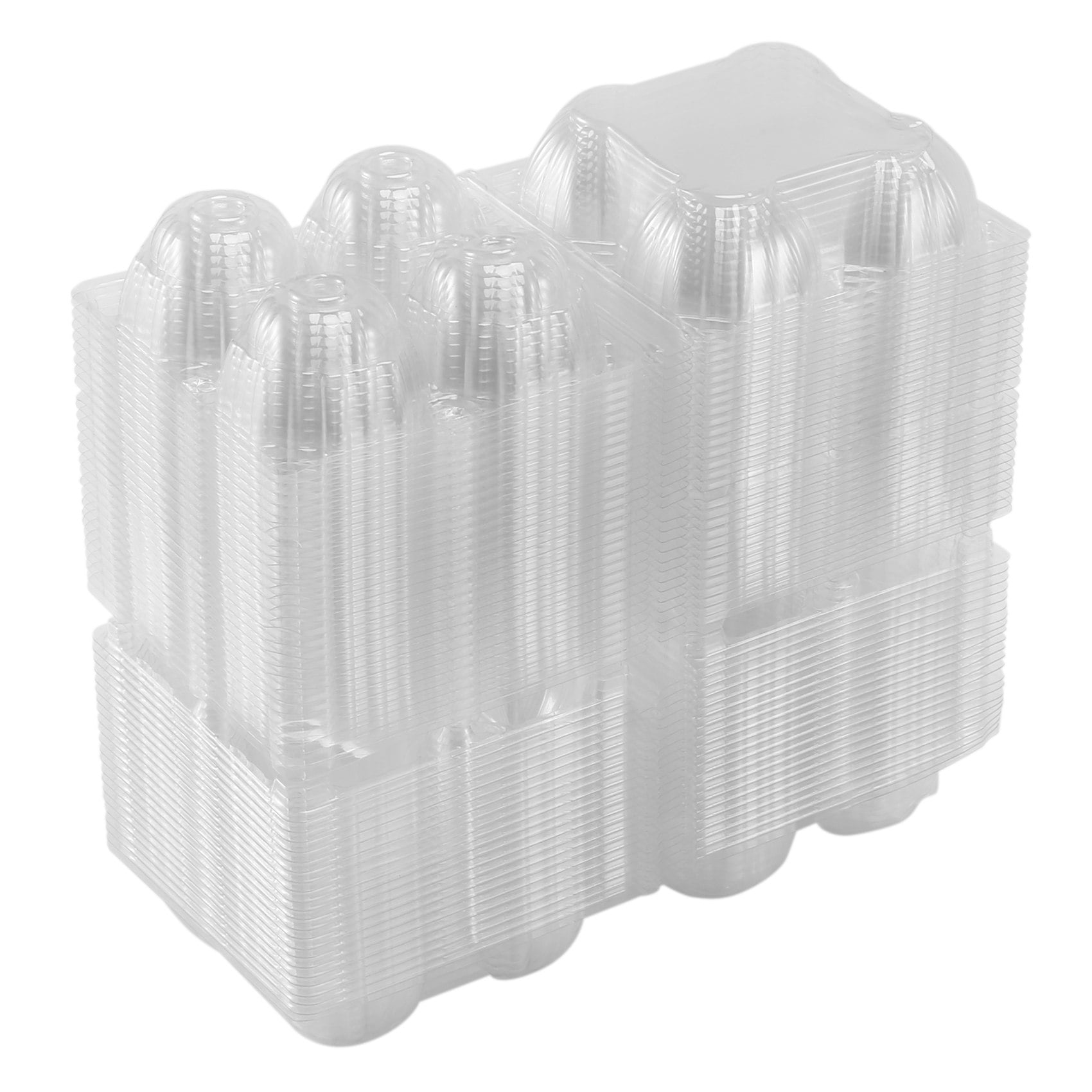 Growment 50Pcs Plastic Egg Cartons Bulk Clear Chicken Egg Tray Holder ...