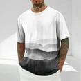 thumbnail image 2 of WRKEKC Men's T-Shirts Casual Short Sleeve Print Round Neck Comfortable Breathable Top Round Neck Casual Shirt Lightweight Summer Wear, 2 of 5