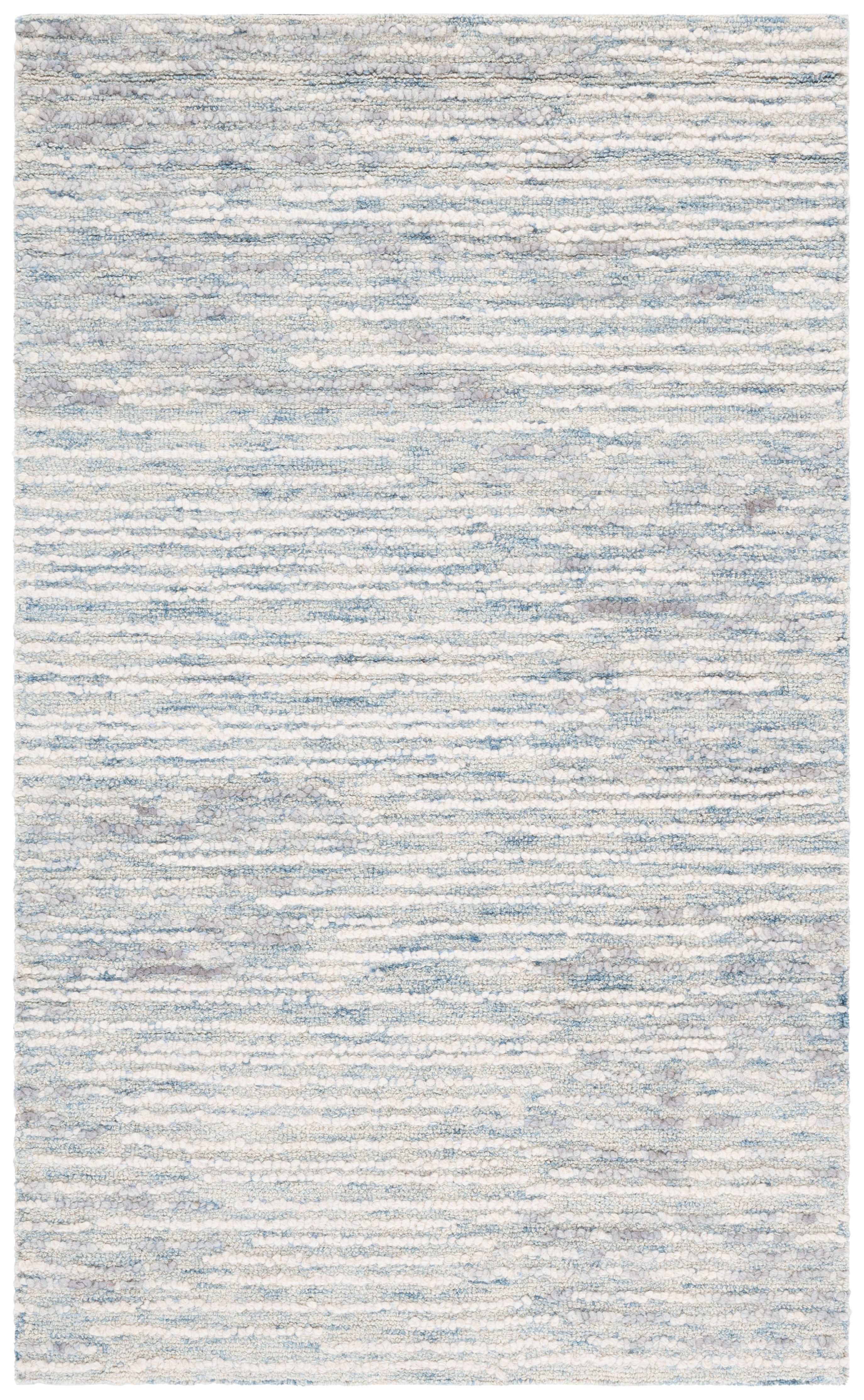 SAFAVIEH Abstract Manuel Striped Area Rug, Blue/Ivory, 4' x 6'