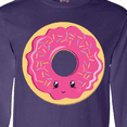 thumbnail image 4 of Inktastic Hot Pink Donut Long Sleeve T-Shirt, 4 of 5