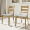 thumbnail image 2 of Castle Place Vintage Style Wooden Dining Chair, Set of 2, Natural Oak, 2 of 8