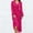 Hot Pink, variant on Hvot&aat Women's Elegant Pleated Midi Dress for Wedding Guests 2025 Fall Long Sleeve V Neck Evening Party Cocktail Dresses