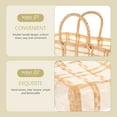 thumbnail image 4 of unbranded Tote De Paja Y Resistente Color Amarillo Para Viaje Y Almacenamiento, 4 of 6