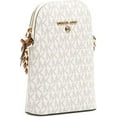thumbnail image 3 of Michael Kors Women's Pebbled Leather Crossbody Handbag, Vanilla Acorn, 3 of 4