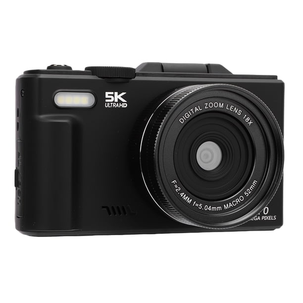 Cámara Digital De 5k Para Fotografía, 32 GB De Almacenamiento WiFi Instant Compartiendo Cámaras Vlogging Para Pantalla De Flip De 3" 180 Con 18x Zoom Compacto Vlog Travel