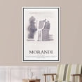 thumbnail image 3 of PixonSign Framed Canvas Print Wall Art Morandi Watercolor Geometric Polygon Landscape Classic Vintage Illustrations Fine Art Decorative Multicolor for Living Room, Bedroom, Office - 24"x36" WHITE, 3 of 5