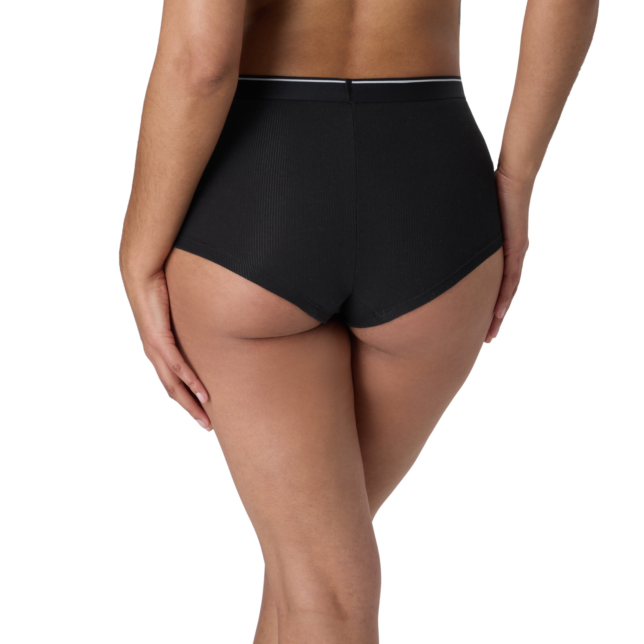Hanes Underwear Boy Shorts 3-Pack, Originals Cotton-Stretch Panties