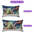 thumbnail image 5 of Merry Christmas and Happy New Year Santa Collie Holiday Xmas Winter 2025 Quilt Pillowcase Collie Dog Lover Gifts Idea Throw Pillow Cover Bed Home Decor - 00024, 5 of 5