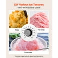 thumbnail image 3 of VEVOR Snowflake Ice Machine, 132LBS/24H Snowflake Ice Maker, Ice-Shaver Machine with Stainless Steel Blade, Electric Snow Cone Maker with 0.48Gal Tank, 90S Fast Pre-Cooling, 3 of 9
